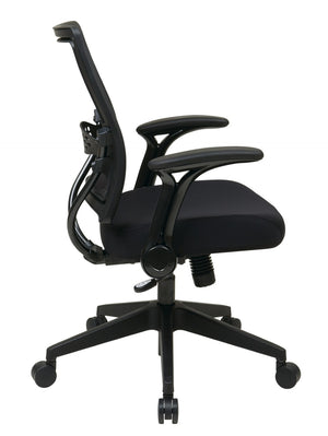 OSP Home Furnishings Professional Airgrid Mesh Manager Chair with Lumbar Support and Ergonomic Synchro Tilt 67-37N1G5