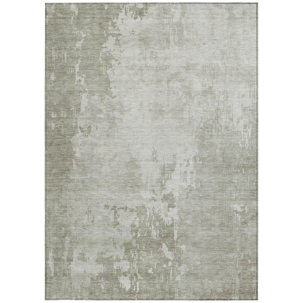 HomeRoots 5' Stylish Abstract Linen-Look Washable Area Rug for Indoor & Outdoor Spaces - Durable & Easy Care 5' X 8' 608239