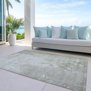 HomeRoots 5' Stylish Abstract Linen-Look Washable Area Rug for Indoor & Outdoor Spaces - Durable & Easy Care 9' X 12' 608242