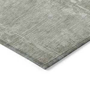 HomeRoots 5' Stylish Abstract Linen-Look Washable Area Rug for Indoor & Outdoor Spaces - Durable & Easy Care 9' X 12' 608242
