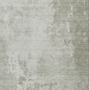 HomeRoots 5' Stylish Abstract Linen-Look Washable Area Rug for Indoor & Outdoor Spaces - Durable & Easy Care 9' X 12' 608242