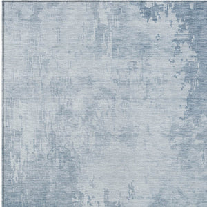 HomeRoots 5' Sky Blue Abstract Indoor Outdoor Area Rug - Durable, Washable, Modern Style for Any Space 5' X 8' 608251