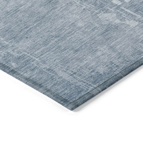 HomeRoots 5' Sky Blue Abstract Indoor Outdoor Area Rug - Durable, Washable, Modern Style for Any Space 8' Round 608252