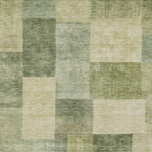 HomeRoots 5' Artichoke Green Geometric Rug - Stylish, Washable, and Durable for Indoor and Outdoor Spaces 10' X 14' 608261