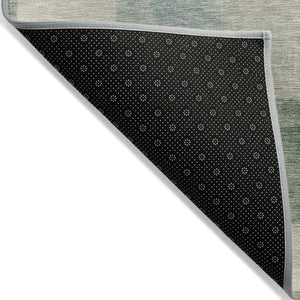 HomeRoots 5' Stylish Blue Geometric Area Rug – Durable, Washable, Indoor/Outdoor Design for Modern Spaces 8' X 10' 608265