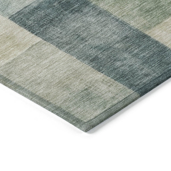 HomeRoots 5' Stylish Blue Geometric Area Rug – Durable, Washable, Indoor/Outdoor Design for Modern Spaces 9' X 12' 608266