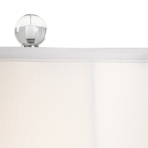 Wildwood Charlotte Crystal Table Lamp With Polished Nickel Accents — Slim 30" Transitional Ambient Light Fixture 60833