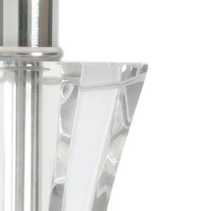 Wildwood Charlotte Crystal Table Lamp With Polished Nickel Accents — Slim 30" Transitional Ambient Light Fixture 60833