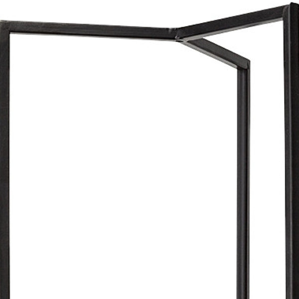 HomeRoots 30" Gray Abstract Metal Hurricane Candle Holder – Handcrafted Artistry for Modern Home Décor Elegance 608386