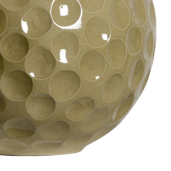 Wildwood Augusta Handcrafted Porcelain Table Lamp In Sand Glaze — Carved Sculptural Design, Warm Diffused Glow 60845