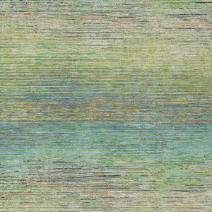 HomeRoots 5' Artichoke Green Striped Area Rug - Durable, Washable, Indoor/Outdoor Design for Stylish Living Spaces 5' X 8' 608450