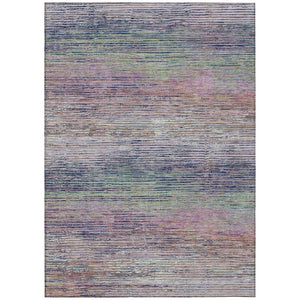 HomeRoots 5' Blush Striped Washable Area Rug - Versatile Indoor/Outdoor Design for Stylish Spaces and Durability 10' X 14' 608460