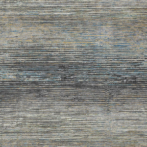 HomeRoots 5' Granite Gray Striped Area Rug - Stylish, Durable, Washable Indoor/Outdoor Floor Covering for All Spaces 5' X 8' 608474