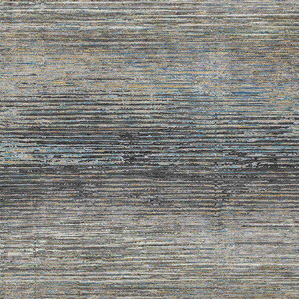 HomeRoots 5' Granite Gray Striped Area Rug - Stylish, Durable, Washable Indoor/Outdoor Floor Covering for All Spaces 5' X 8' 608474