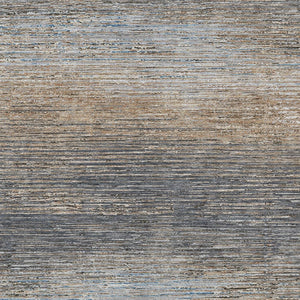 HomeRoots 5' Pewter Striped Washable Area Rug – Durable, Stylish, and Perfect for Indoor or Outdoor Spaces! 9' X 12' 608489