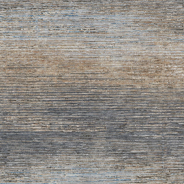 HomeRoots 5' Pewter Striped Washable Area Rug – Durable, Stylish, and Perfect for Indoor or Outdoor Spaces! 9' X 12' 608489