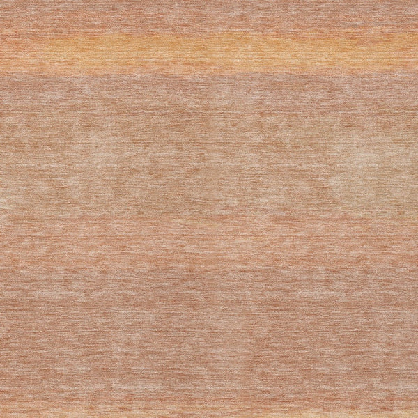 HomeRoots 5' Salmon Striped Indoor Outdoor Area Rug – Washable, Durable, and Stylish for Any Space 8' X 10' 608514