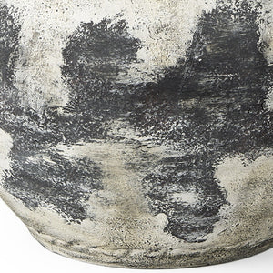 HomeRoots 15" Black And White Ombre Amphora Ceramic Floor Vase - Timeless Elegance for Home Décor & Gifts 608579