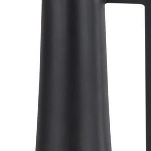 HomeRoots 18" Black Metal Jug Vase - Modern Minimalist Home Décor for Stylish Centerpieces & Unique Gifts 608598