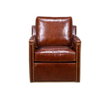 Olivia + Quinn Nina Swivel Chair 6085_LIN1901 Linden Chocolate