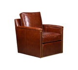 Olivia + Quinn Nina Swivel Chair 6085_LIN1901 Linden Chocolate