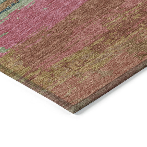 HomeRoots 5' Stylish Blush Abstract Washable Area Rug for Indoor and Outdoor Use – Perfect for High Traffic Spaces 5' X 8' 608632