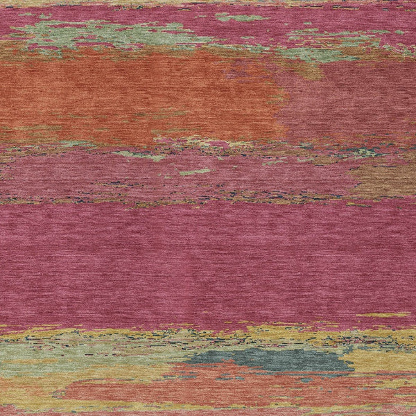 HomeRoots 5' Stylish Blush Abstract Washable Area Rug for Indoor and Outdoor Use – Perfect for High Traffic Spaces 10' X 14' 608636