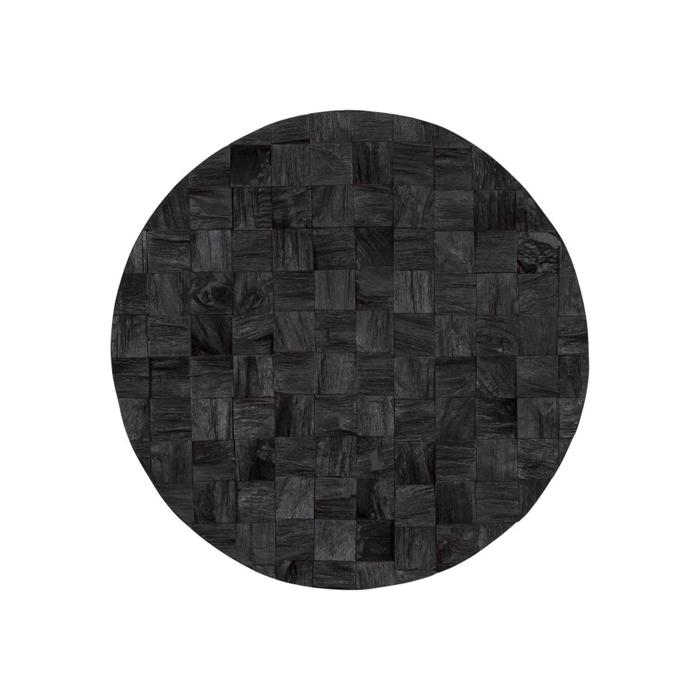 HomeRoots Into the Abyss II 24" Dark Brown Geometric Wood Circle Wall Art - Handmade Dimensional Sculpture 608656
