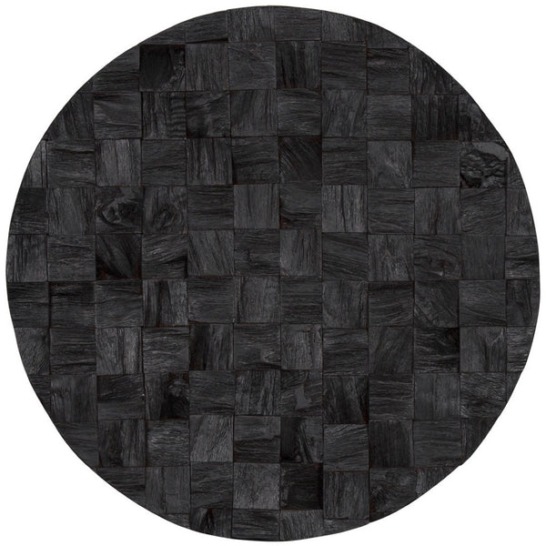 HomeRoots Into the Abyss II 24" Dark Brown Geometric Wood Circle Wall Art - Handmade Dimensional Sculpture 608656