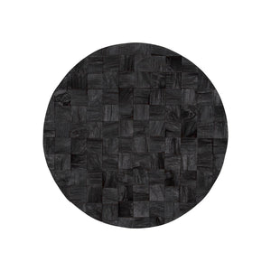 HomeRoots Into the Abyss II 24" Dark Brown Geometric Wood Circle Wall Art - Handmade Dimensional Sculpture 608656