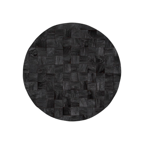 HomeRoots Into the Abyss II 24" Dark Brown Geometric Wood Circle Wall Art - Handmade Dimensional Sculpture 608656