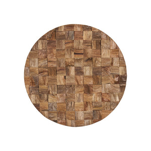 HomeRoots Into the Abyss II 24" Geometric Wood Wall Sculpture - Distressed Circle Art for Any Room Decor 608657