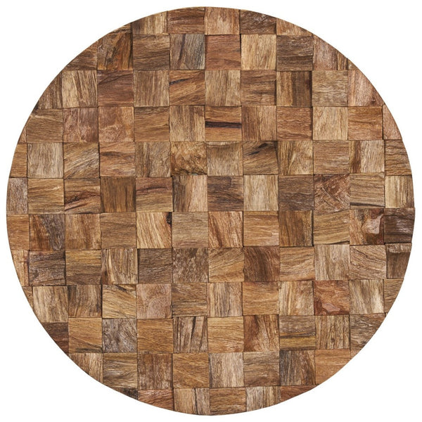 HomeRoots Into the Abyss II 24" Geometric Wood Wall Sculpture - Distressed Circle Art for Any Room Decor 608657