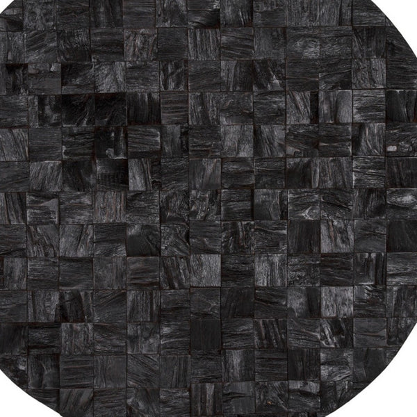 HomeRoots Into the Abyss II 32" Black Geometric Wood Wall Sculpture - Modern Art for Contemporary Spaces 608658