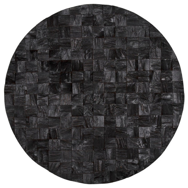 HomeRoots Into the Abyss II 32" Black Geometric Wood Wall Sculpture - Modern Art for Contemporary Spaces 608658