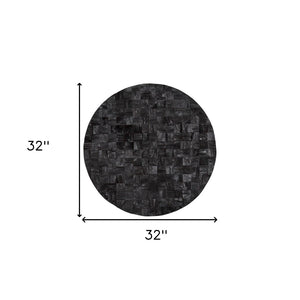 HomeRoots Into the Abyss II 32" Black Geometric Wood Wall Sculpture - Modern Art for Contemporary Spaces 608658