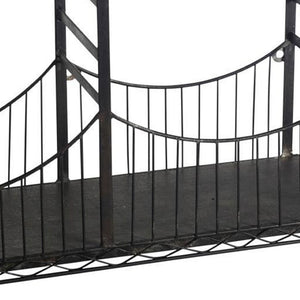 HomeRoots 12" Black Metal Shelf - Industrial-Rustic Wall-Mounted Accent for Books & Decor - Unique Design! 608660