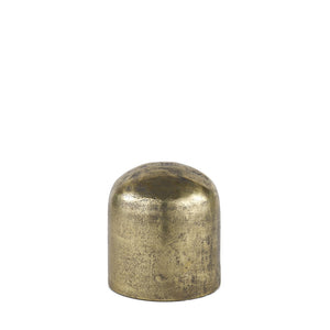 HomeRoots 7" Handcrafted Antiqued Brass Cast Aluminum Sculpture - Rustic Modern Accent for Home & Gifts 608703