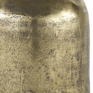 HomeRoots 7" Handcrafted Antiqued Brass Cast Aluminum Sculpture - Rustic Modern Accent for Home & Gifts 608703