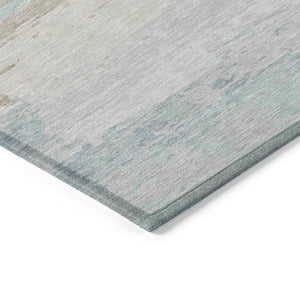 HomeRoots 5' Ivory Abstract Area Rug - Washable, Durable Design for Indoor & Outdoor Spaces, Easy Care & Style 10' X 14' 608746