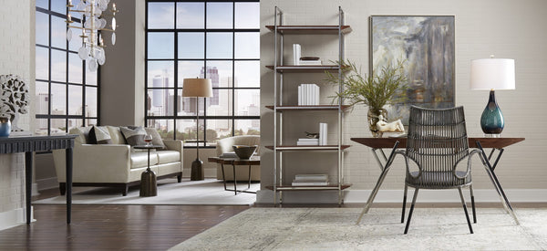 Wildwood Rothko Stained Concrete Tabletop Floor Lamp With Bronze Base — Rustic-Modern Ambient Lighting (96) 60876