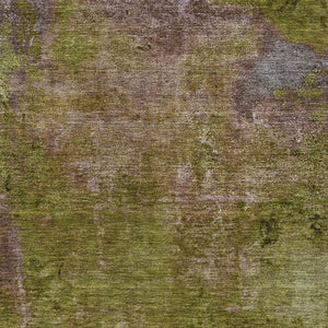 HomeRoots 5' Green Abstract Washable Area Rug - Durable, Stylish Design for Indoor & Outdoor High-Traffic Use 10' X 14' 608776