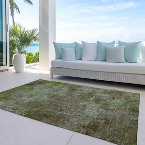 HomeRoots 5' Brown Abstract Washable Area Rug for Indoor and Outdoor Spaces - Durable, Stylish & Easy Care 5' X 8' 608778