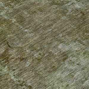 HomeRoots 5' Brown Abstract Washable Area Rug for Indoor and Outdoor Spaces - Durable, Stylish & Easy Care 8' Round 608779
