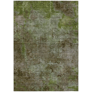 HomeRoots 5' Brown Abstract Washable Area Rug for Indoor and Outdoor Spaces - Durable, Stylish & Easy Care 8' X 10' 608780