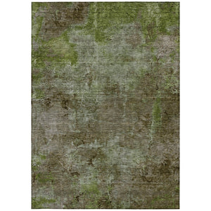 HomeRoots 9' X 12' Brown Abstract Area Rug - Washable, Durable, Modern Design for Indoor and Outdoor Spaces 608781