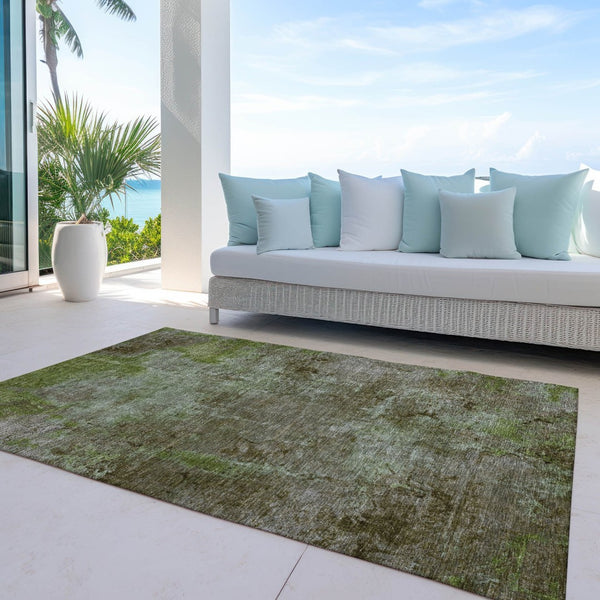 HomeRoots 9' X 12' Brown Abstract Area Rug - Washable, Durable, Modern Design for Indoor and Outdoor Spaces 608781