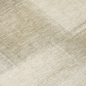 HomeRoots 5' Taupe Geometric Indoor Outdoor Area Rug – Durable, Washable, Stylish Solution for Your Home Decor 8' Round 608785