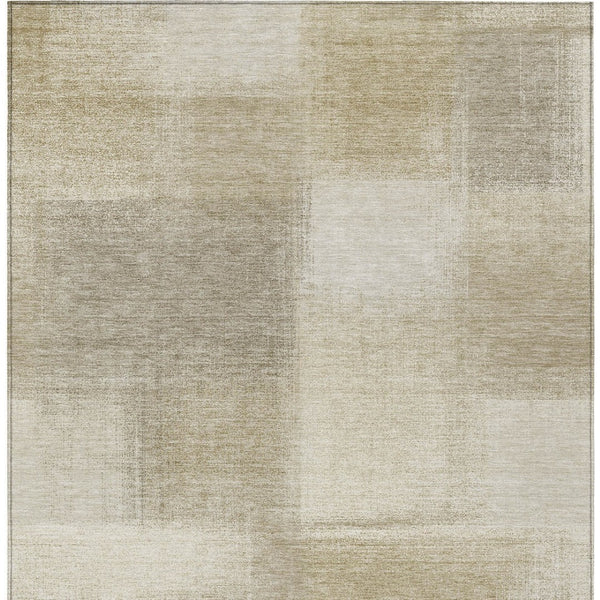 HomeRoots 5' Taupe Geometric Indoor Outdoor Area Rug – Durable, Washable, Stylish Solution for Your Home Decor 8' X 10' 608786