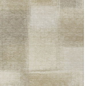 HomeRoots 5' Taupe Geometric Indoor Outdoor Area Rug – Durable, Washable, Stylish Solution for Your Home Decor 8' X 10' 608786